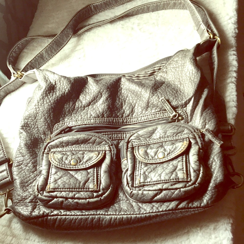 Ampere Creations silver handbag